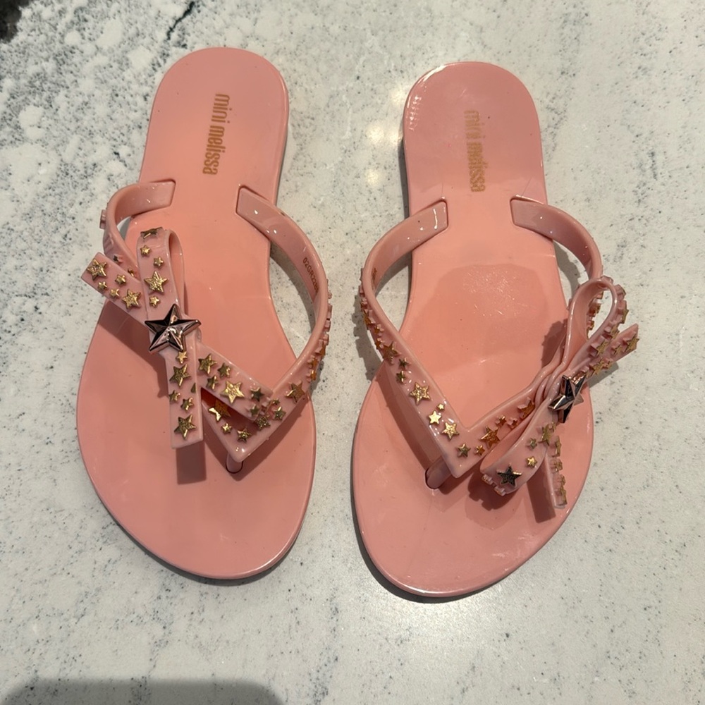 Mini Melissa Little Girl's Harmonic Star Flip Flops